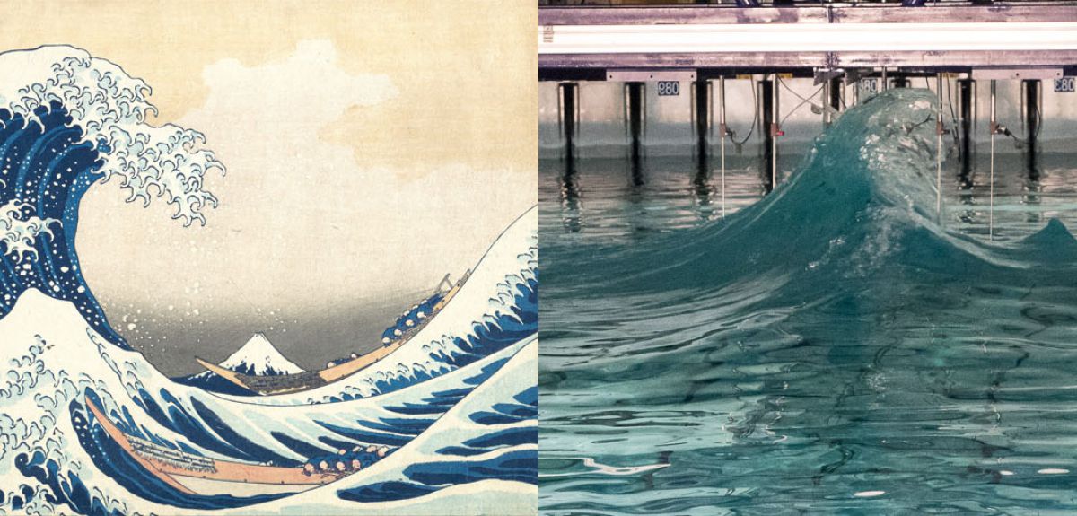 研究者が大波「ドラウプナー波」の再現に成功 その姿は葛飾北斎が描い