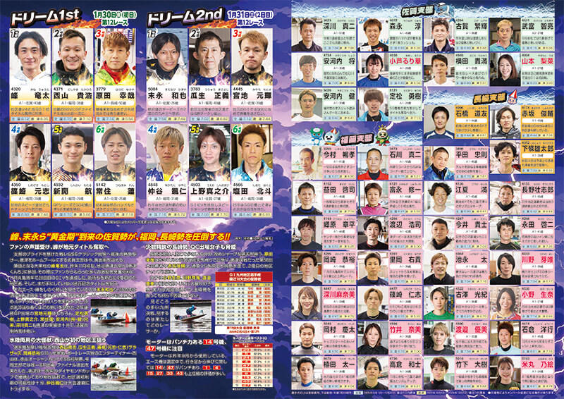 パンフレットPDF｜GI第72回九州地区選手権 特設サイト｜ボートレースからつ