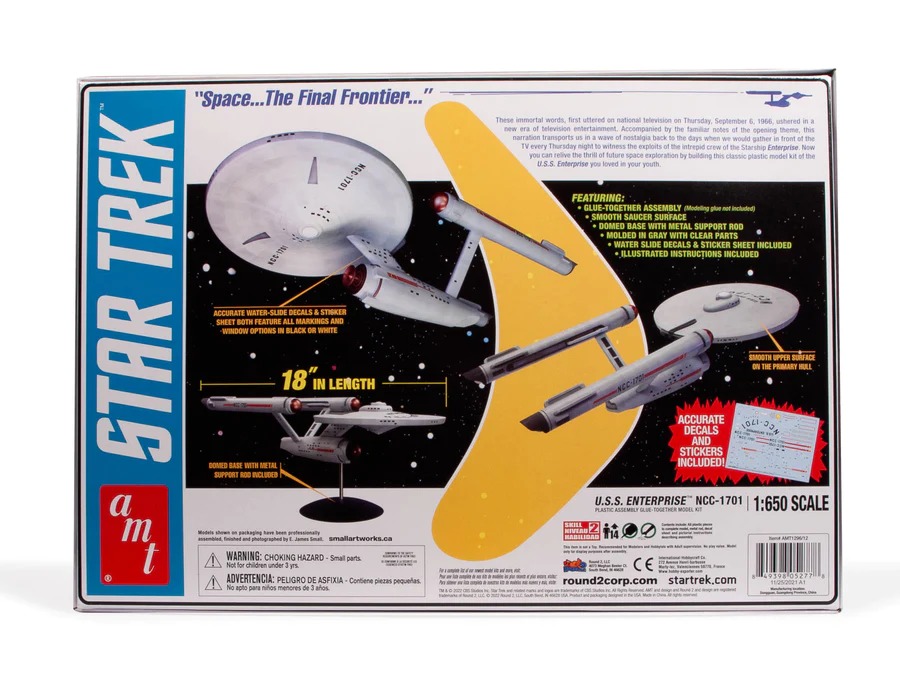 AMT Star Trek Classic U.S.S. Enterprise 1:650 Scale Model Ki