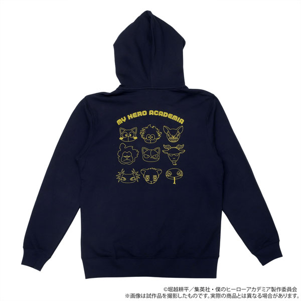 僕のヒーローアカデミア パーカー／MHAnimals&MVAnimals ネイビー