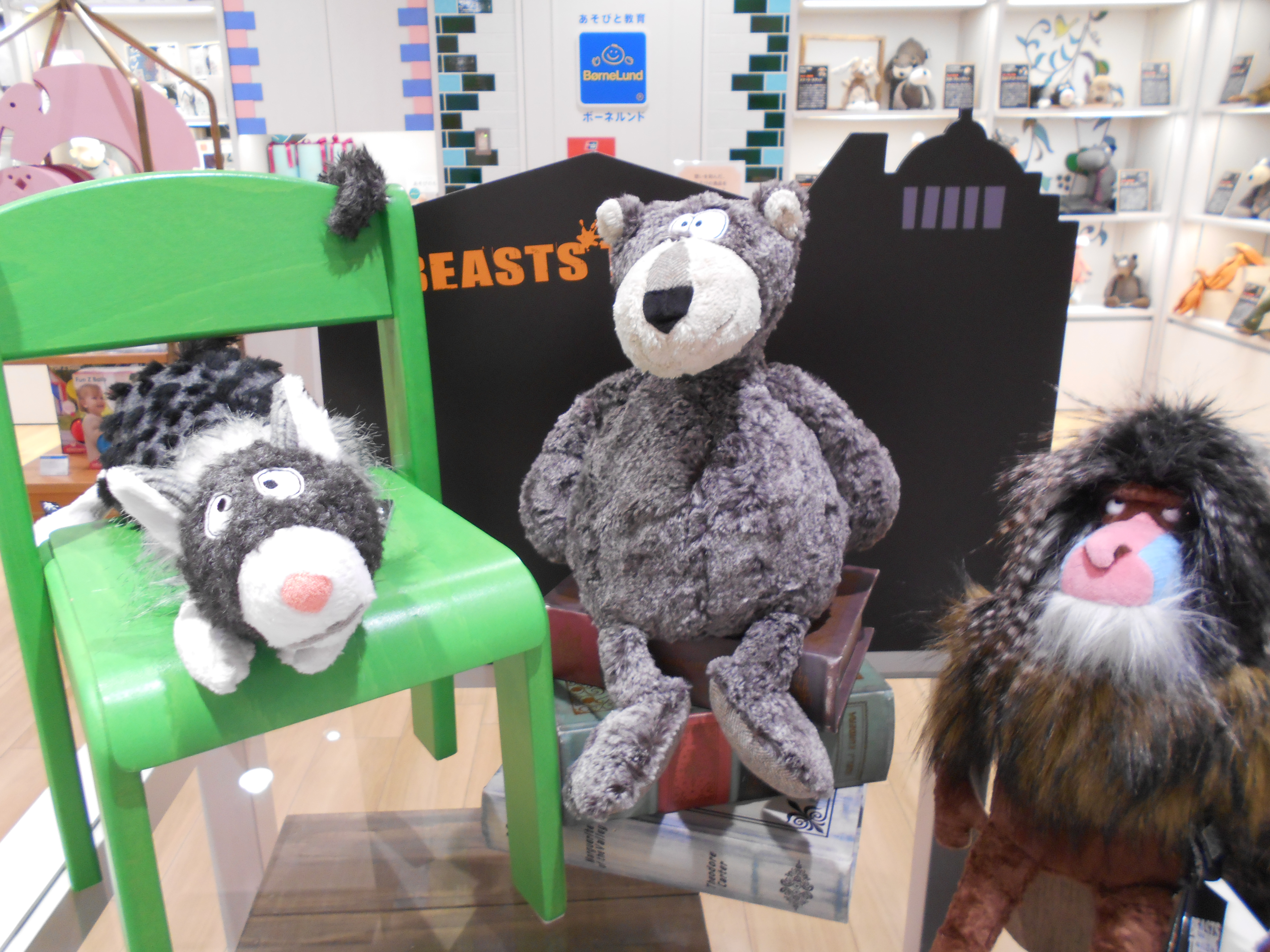 予告＞ポップアップ企画 ドイツ・シギキット社ぬいぐるみ BEASTS