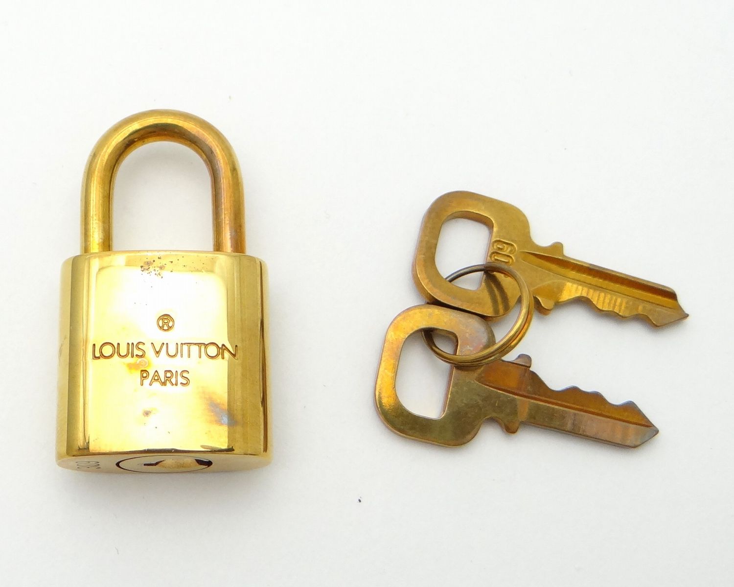 LOUIS VUITTON ルイヴィトン パドロック カデナ 南京錠×鍵2本 ゴールド