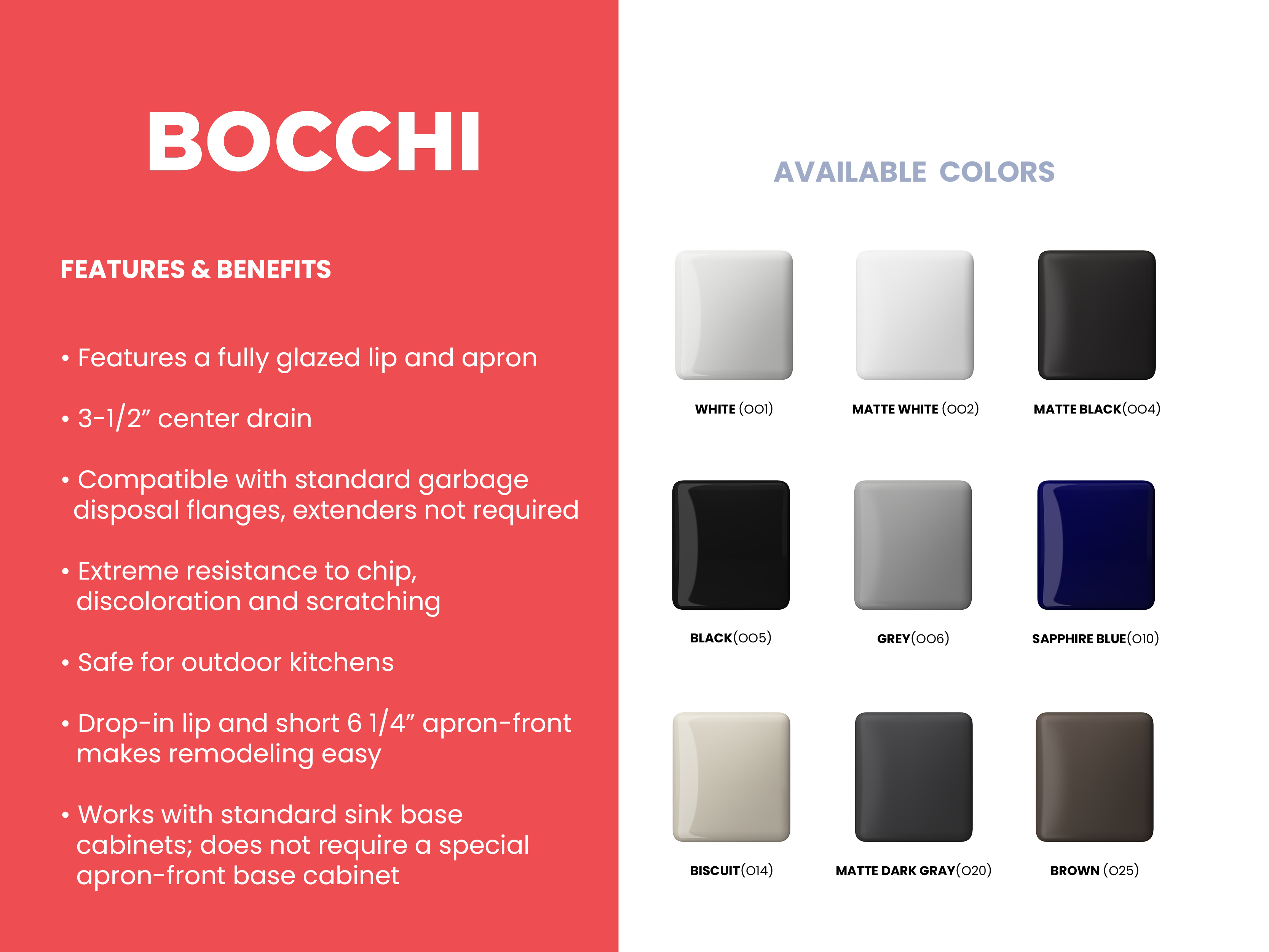 NUOVA PRO 34 Farmhouse Short Apron Front Fireclay 34