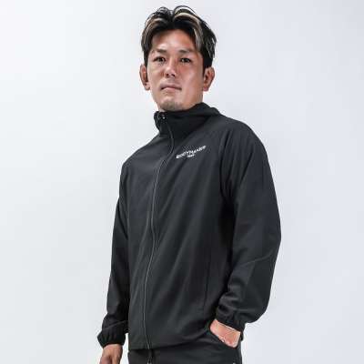 BM 4Dストレッチパーカー M ブラック MJ198MBK｜BODYMAKER