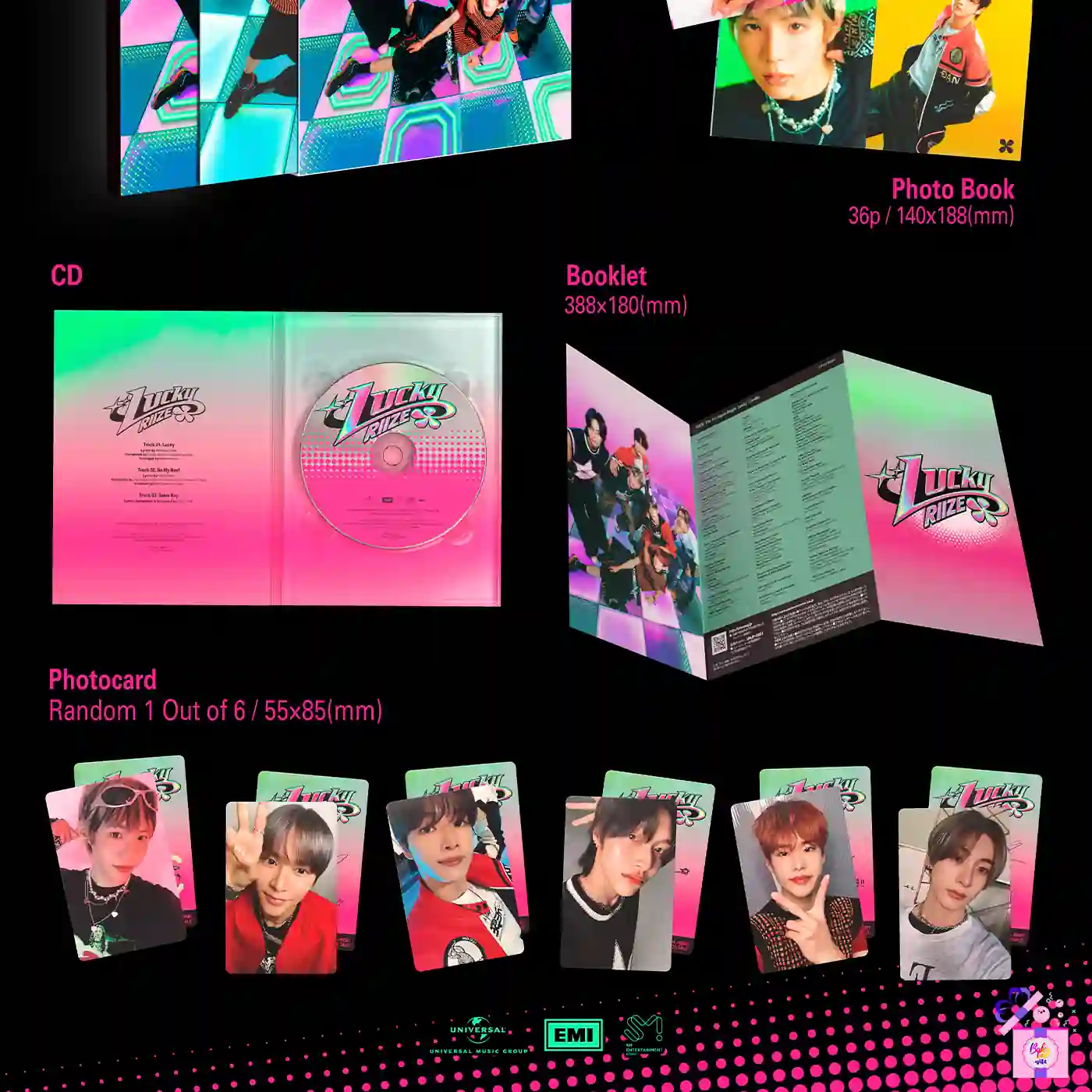 RIIZE – Lucky [Limited Edition] (1st Japan Single Album) – Bak Bak