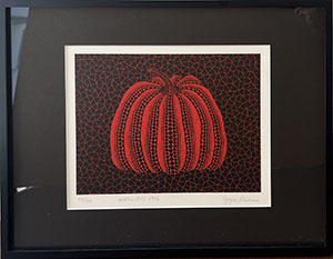 草間彌生「かぼちゃ(赤)」の買取実績｜東京都大田区 版画・木版画
