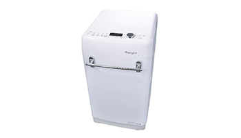 エディオンのe angle「レトロインバーター洗濯機」、洗剤・柔軟剤自動