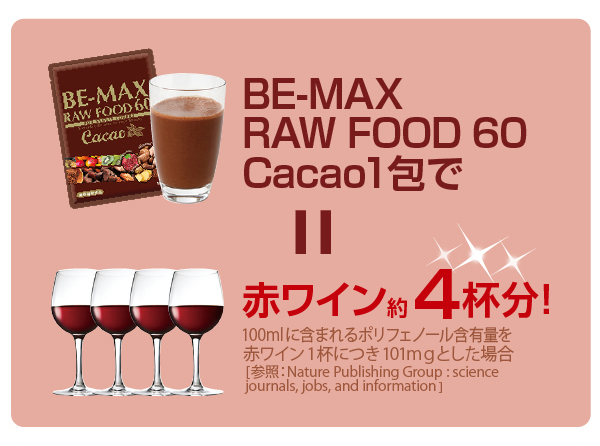 BE-MAX RAW FOOD 60 Cacao（ローフード 60 カカオ） | BE-MAX