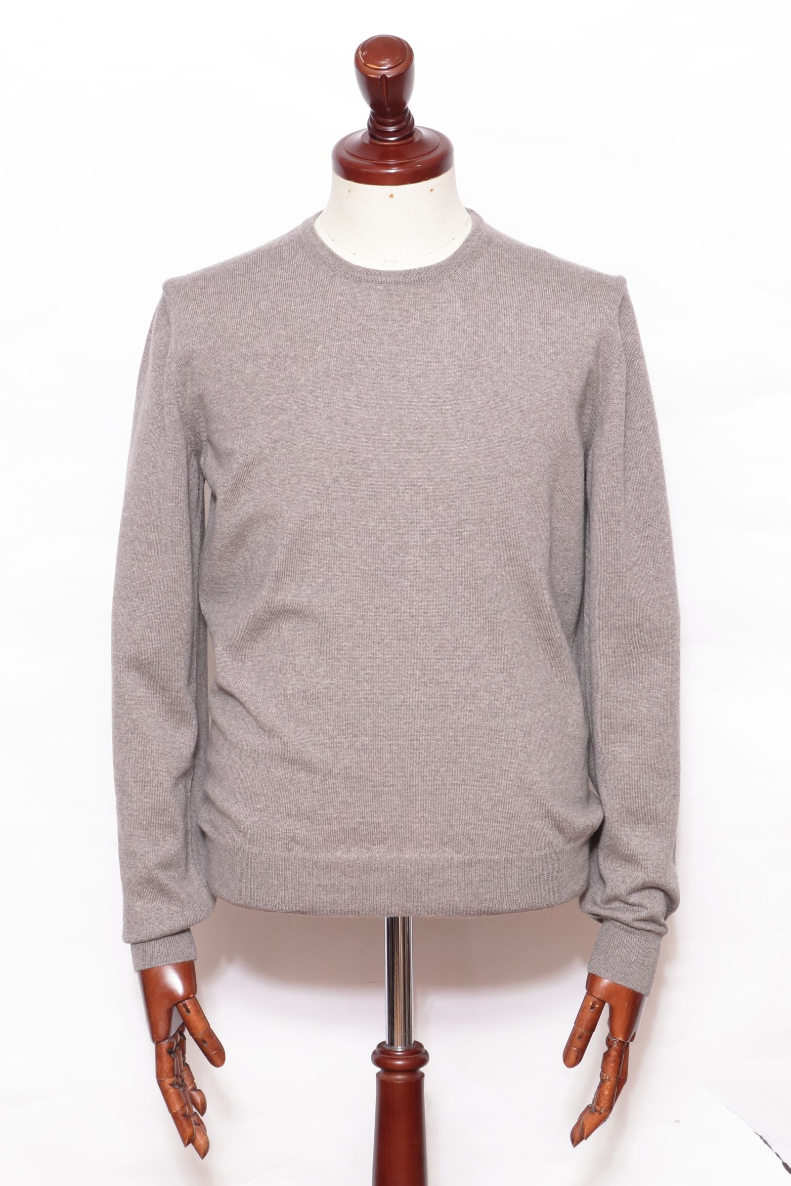 Gran Sasso - 12G ハイゲージ メリノウール クルーネック ニット 55167