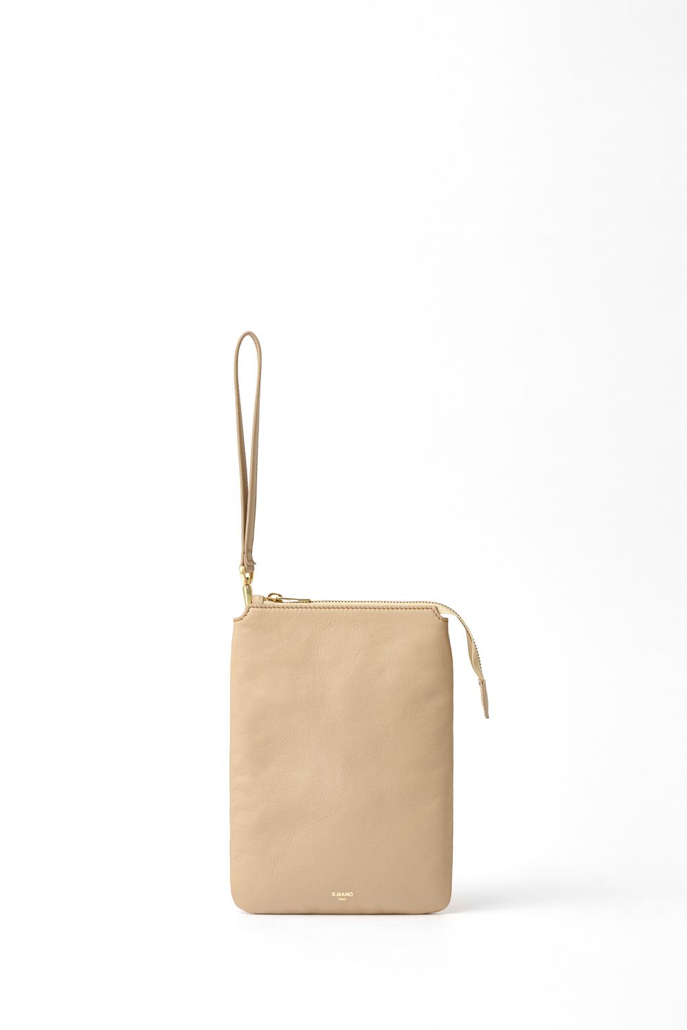 S.MANO - ZIP SHOULDER イタリアンキップレザー × 真鍮 サコッシュ