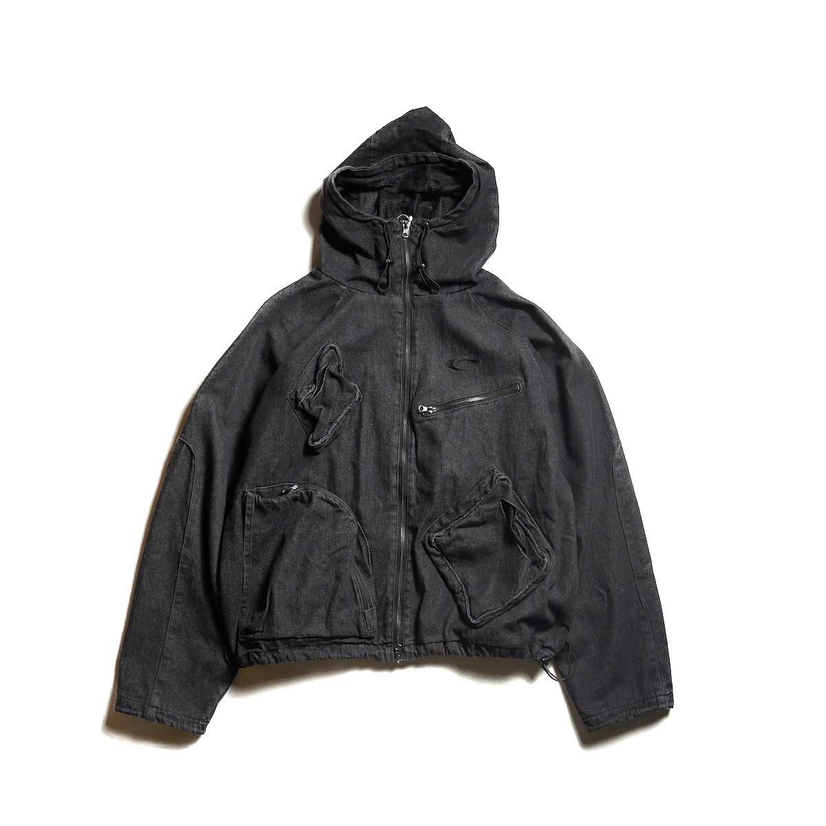 F-LAGSTUF-F / CPG RHOMBUS POCKET FADE DENIM JACKET (Black)