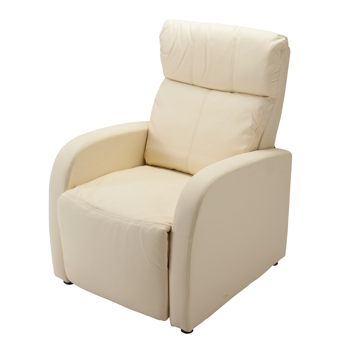 ラウンジチェアDX（レッグレスト連動タイプ）アイボリー【幅66cm】の卸