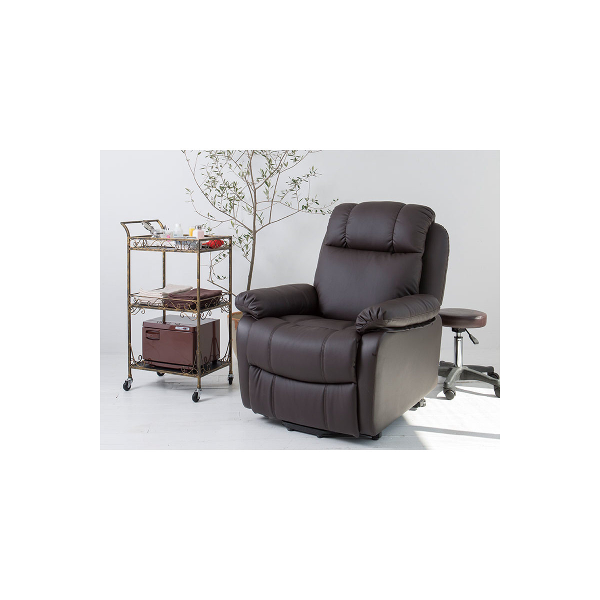 電動ラウンジチェア SHIFFON Jr （シフォンジュニア）（ホワイト）の卸