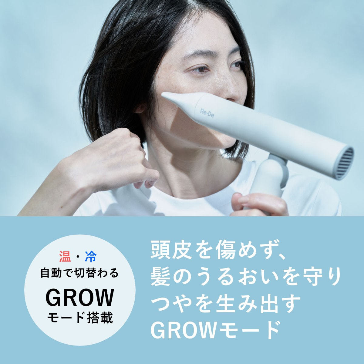 Re・De Hair Dry リデ ヘアドライヤー（1000W）ホワイトの卸・通販