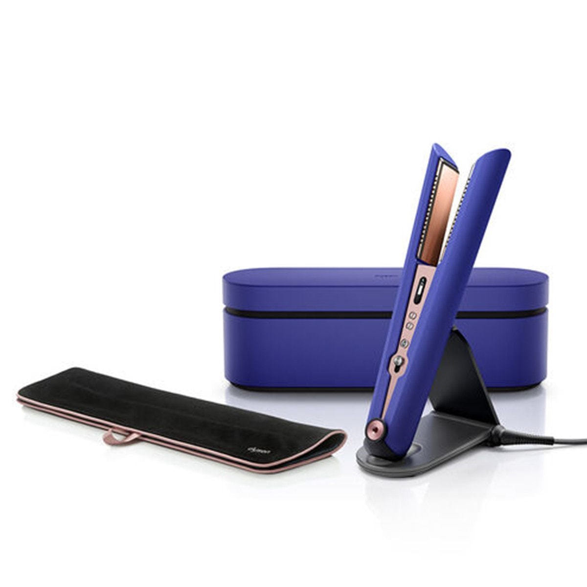 数量限定】ダイソン コラールヘアアイロン ビンカブルー/ロゼ≪収納