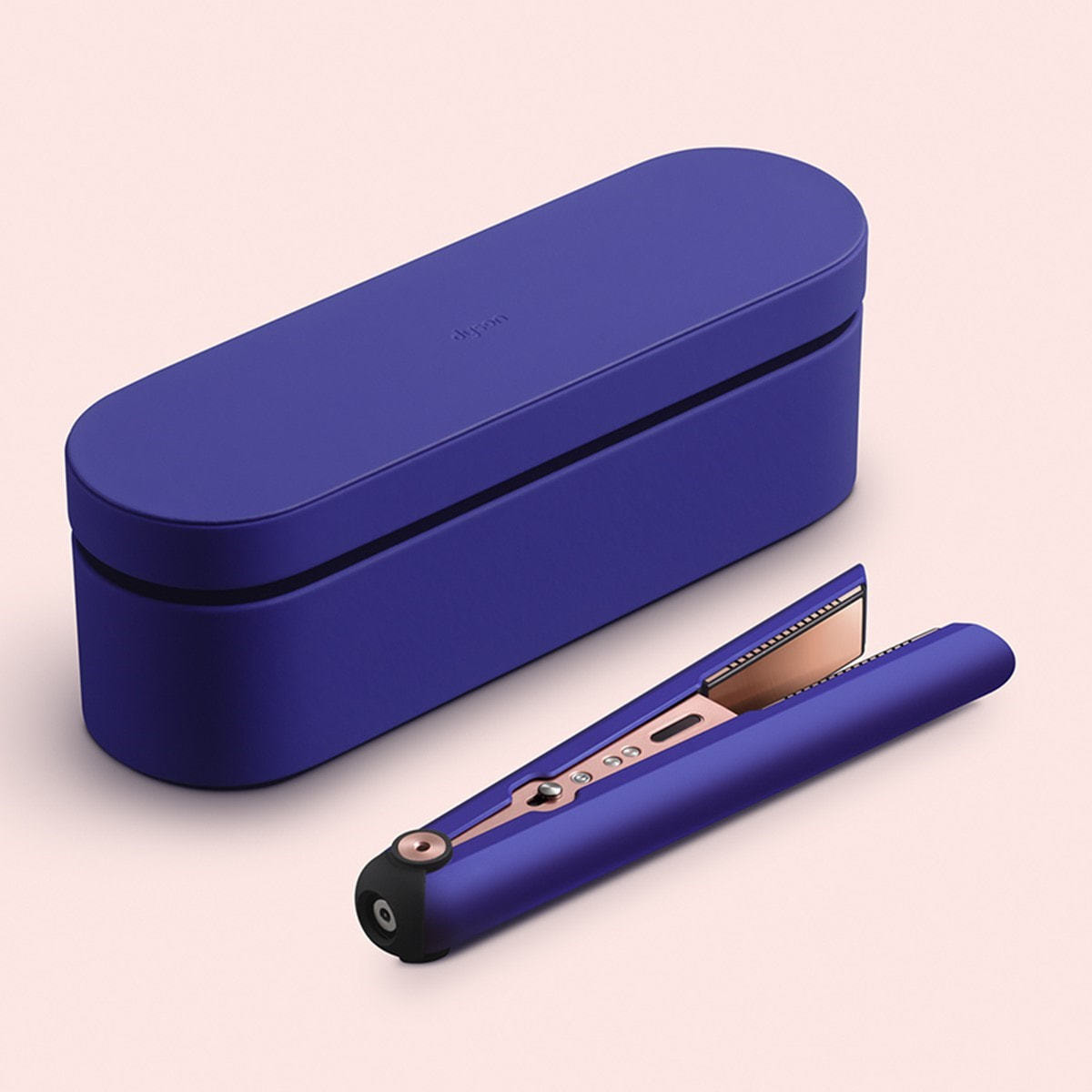 数量限定】ダイソン コラールヘアアイロン ビンカブルー/ロゼ≪収納