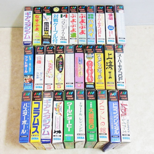 宅配買取】カラーで差をつける!? 『ゲームギア』ソフトのコレクション