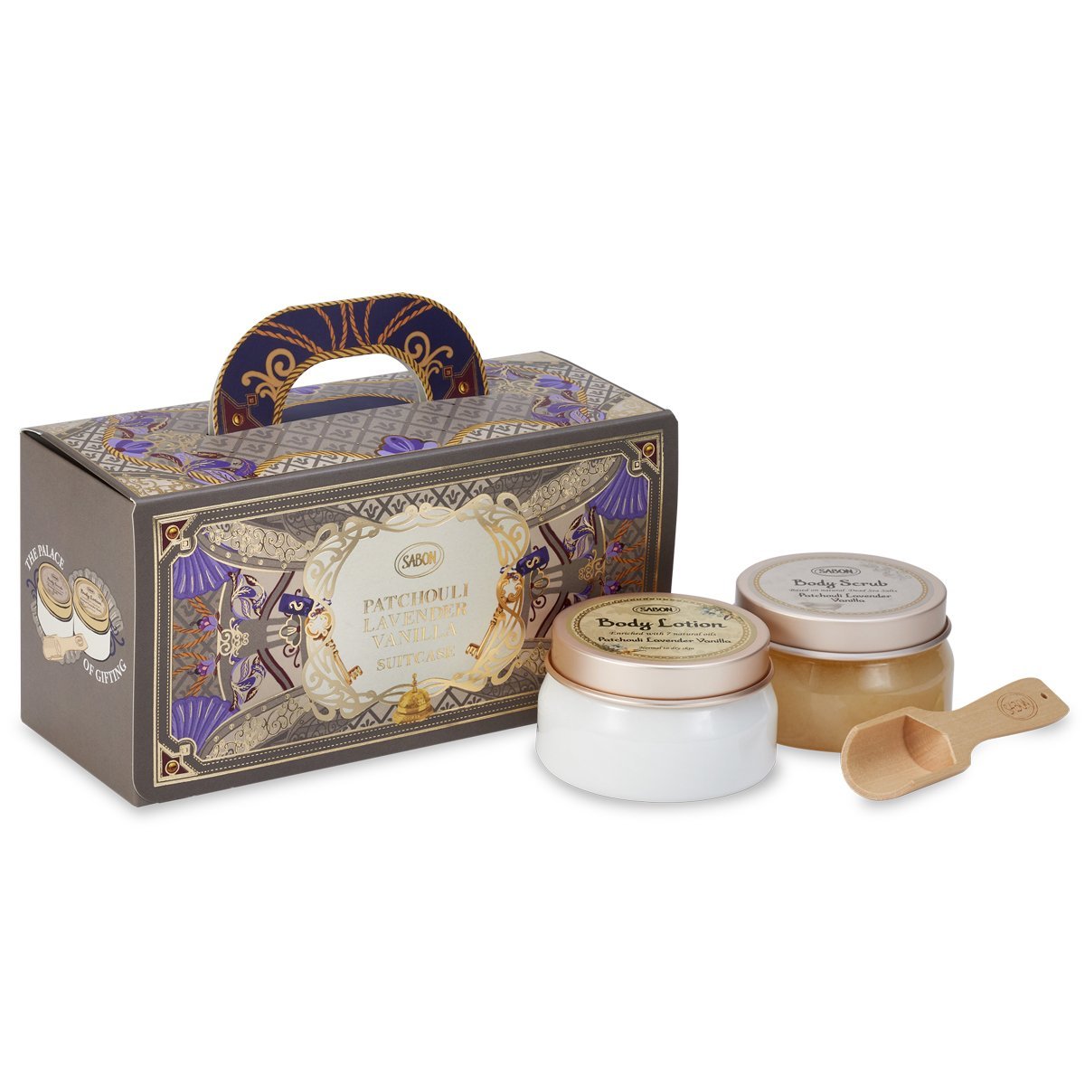 SABON（サボン）］スーツケースギフト パチュリ・ラベンダー・バニラ