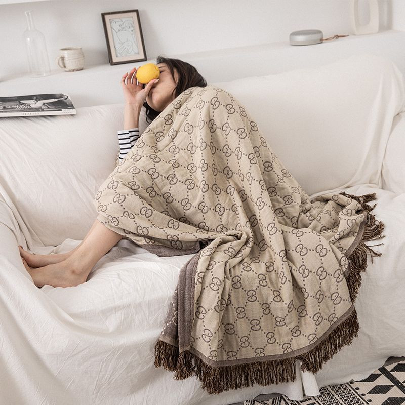 訳あり】FENDI ズッカ柄 ブランケット140×210 訳ありFENDI ズッカ柄