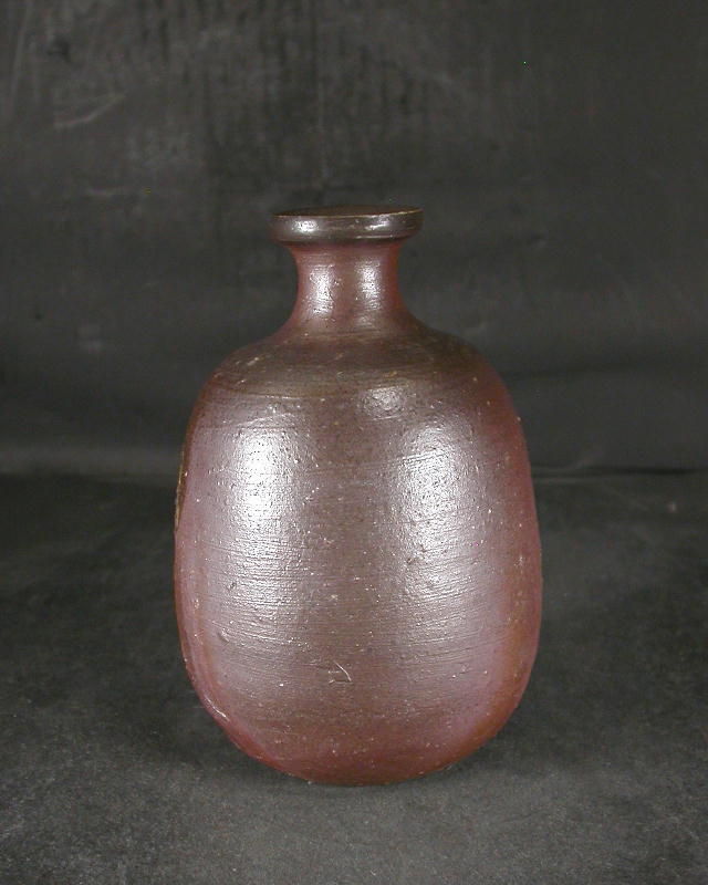 備前焼 登窯 備前焼人間国宝 伊勢崎 淳 共箱付桟切徳利6 備前焼卸