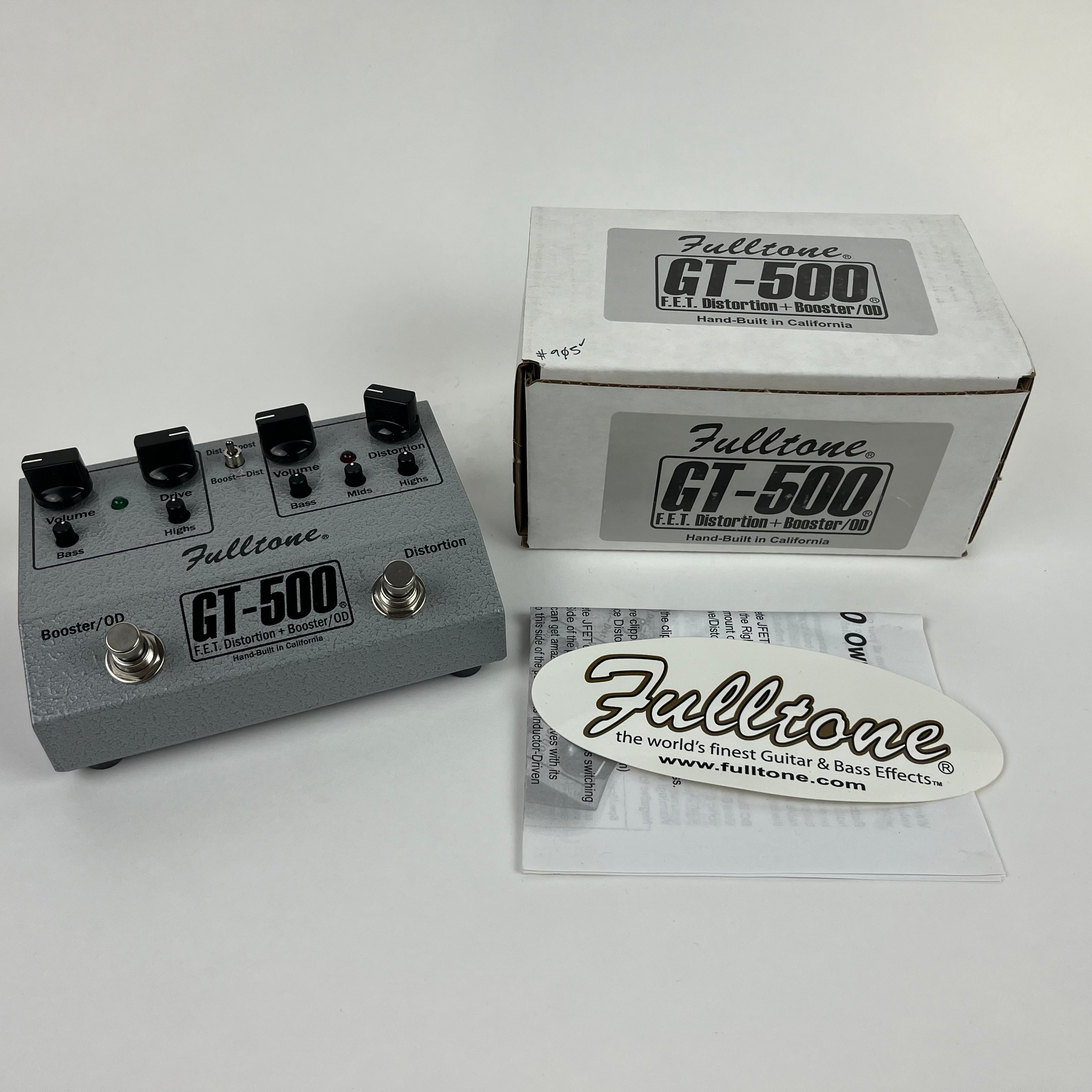 Fulltone GT-500 F.E.T. Booster/Distortion, Brand New Old Stock
