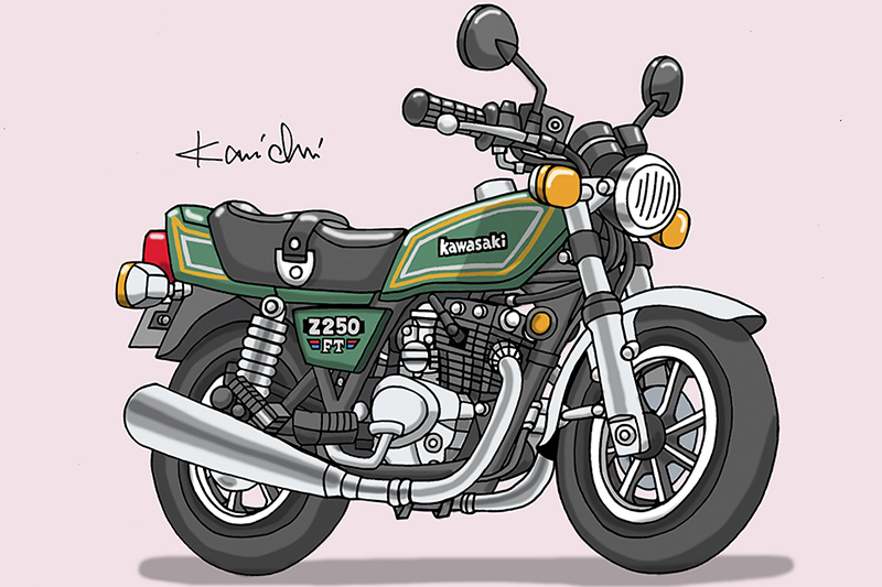 レトロバイク・グラフティ第108回 KAWASAKI Z250FT（カワサキ Z250FT