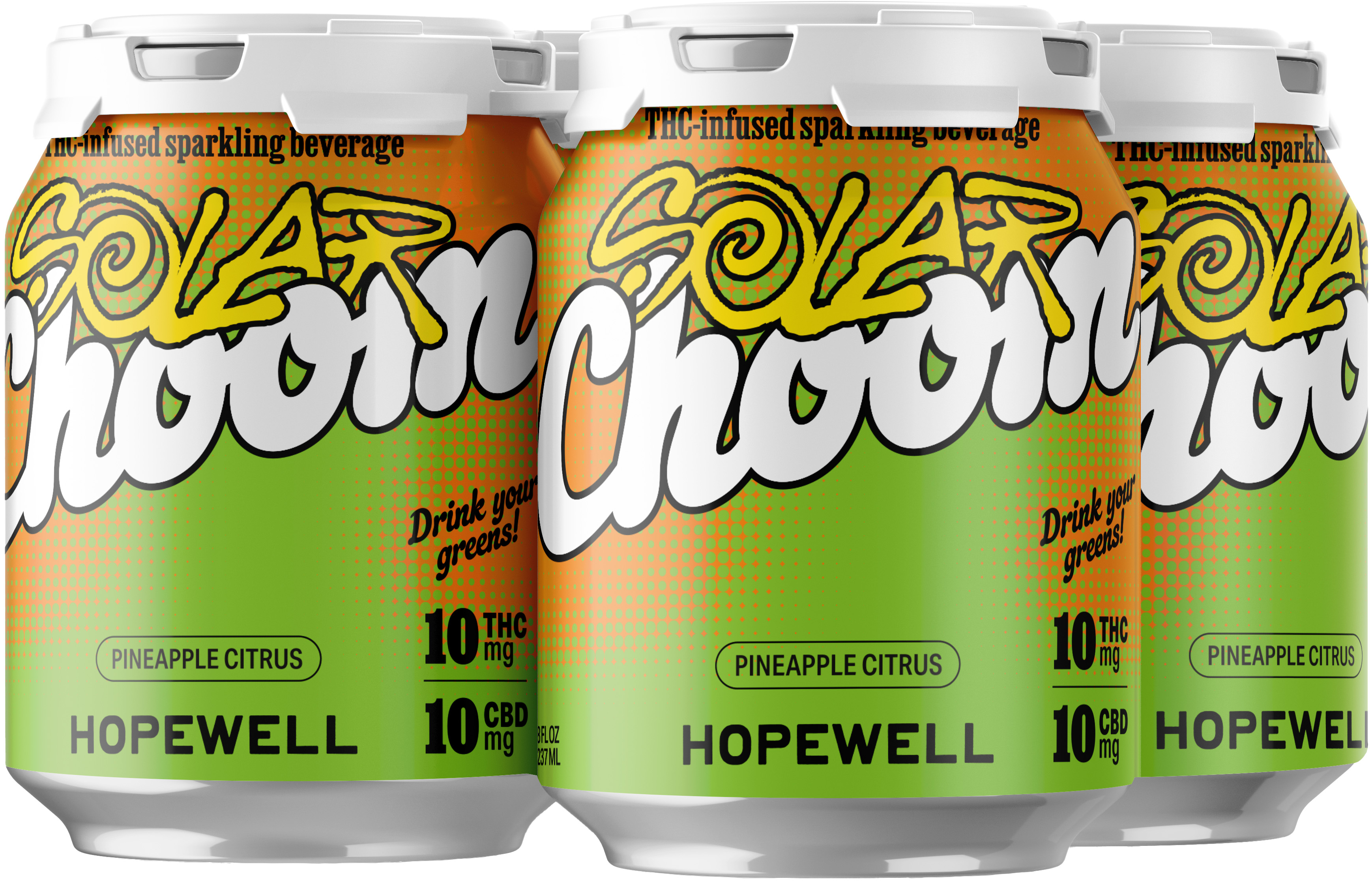 Hopewell Solar Choom Sparkling Beverage 10MG THC | 4 pack of 8 oz Can
