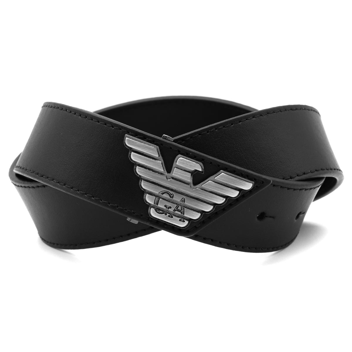 エンポリオアルマーニ ベルト メンズ イーグル ブラック Y4S614 YQ40I