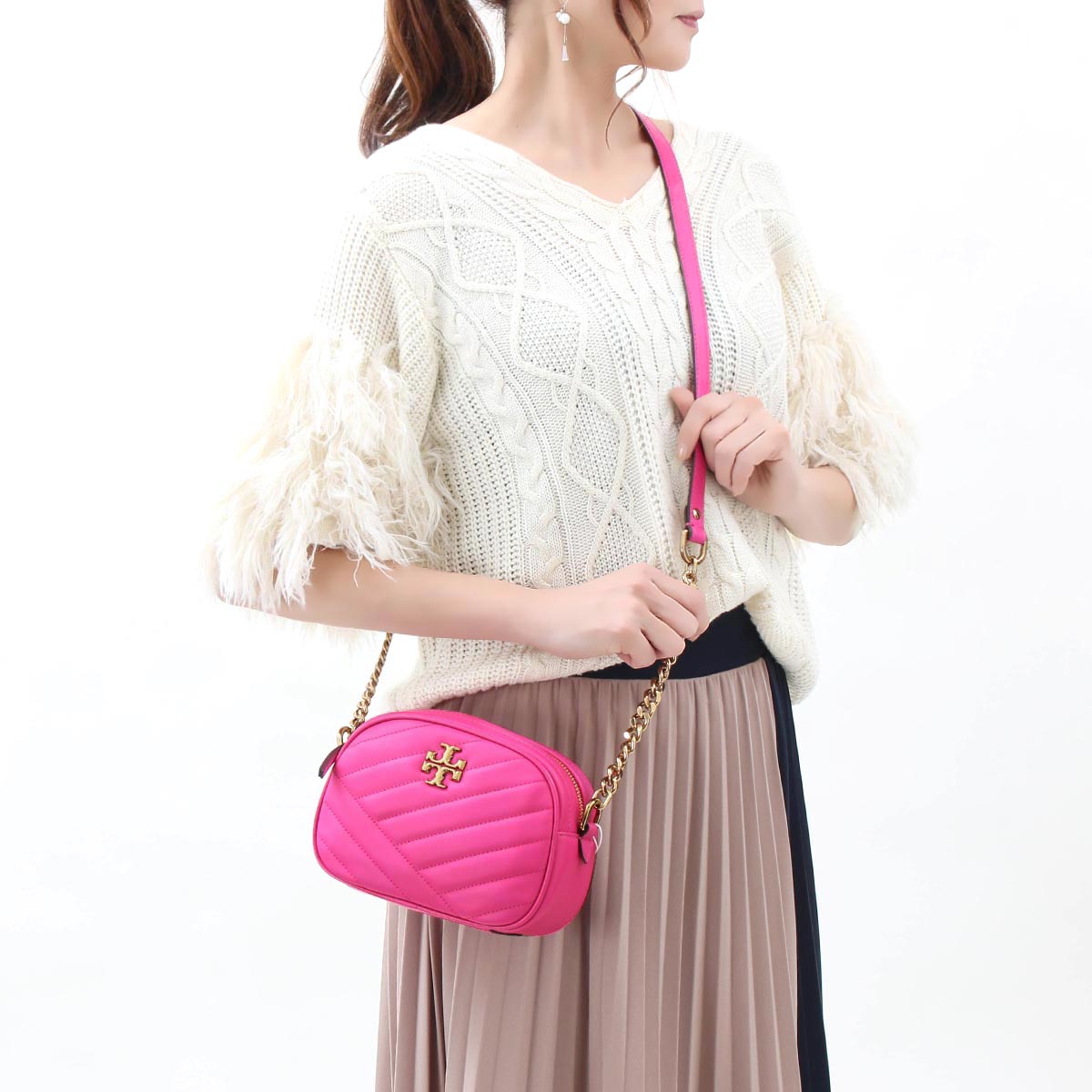 トリーバーチ ショルダーバッグ バッグ レディース キラ シェブロン