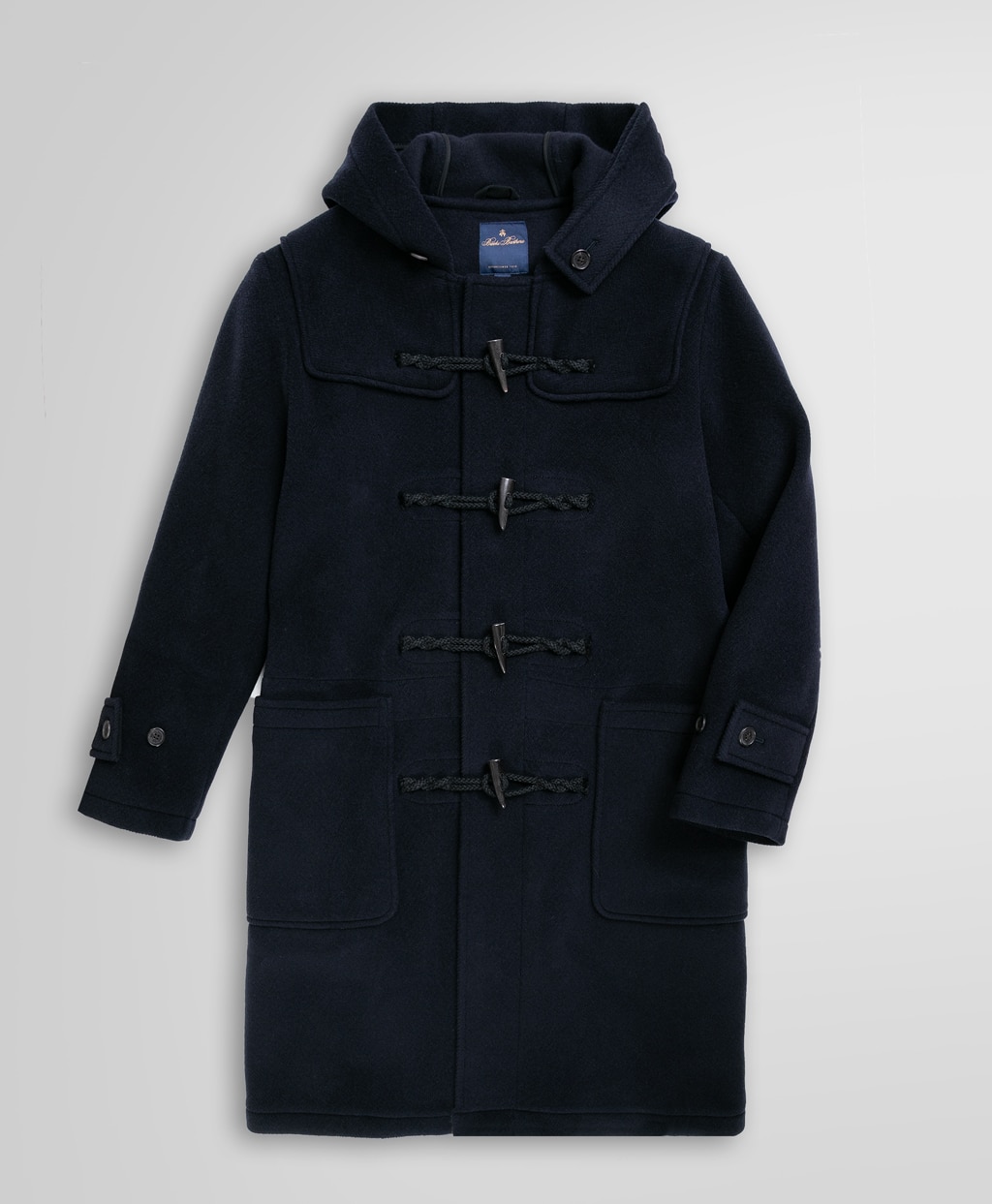 モンゴメリー ロング ダッフルコート ヘリンボーン ネイビー