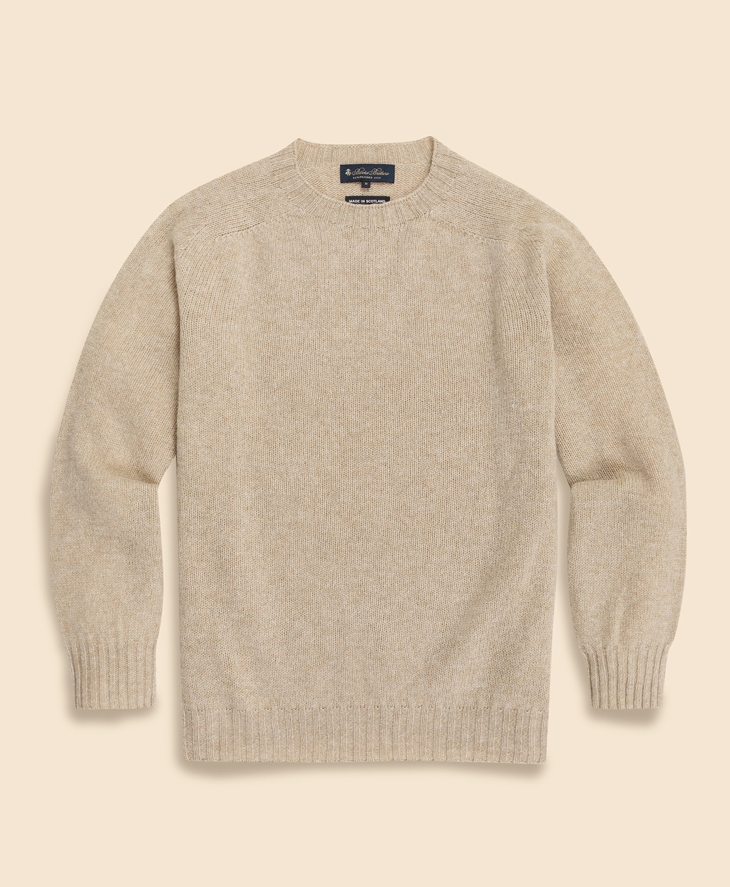 シェットランドウール クルーネックセーター Made in UK | Brooks