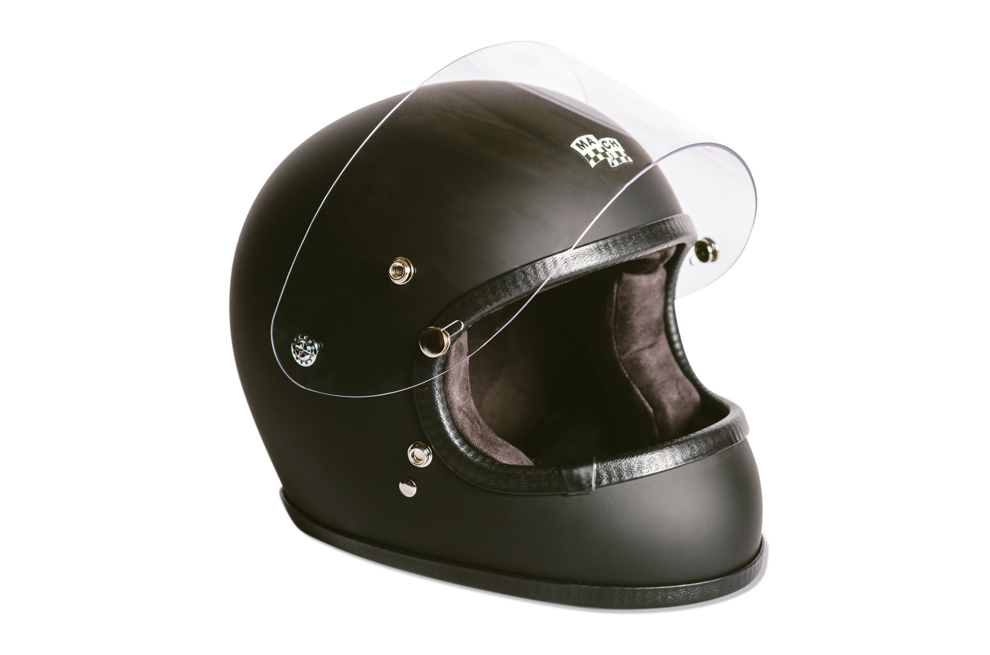 MACH Apollo Full Face Helmet – Matte Black | ブラットスタイル