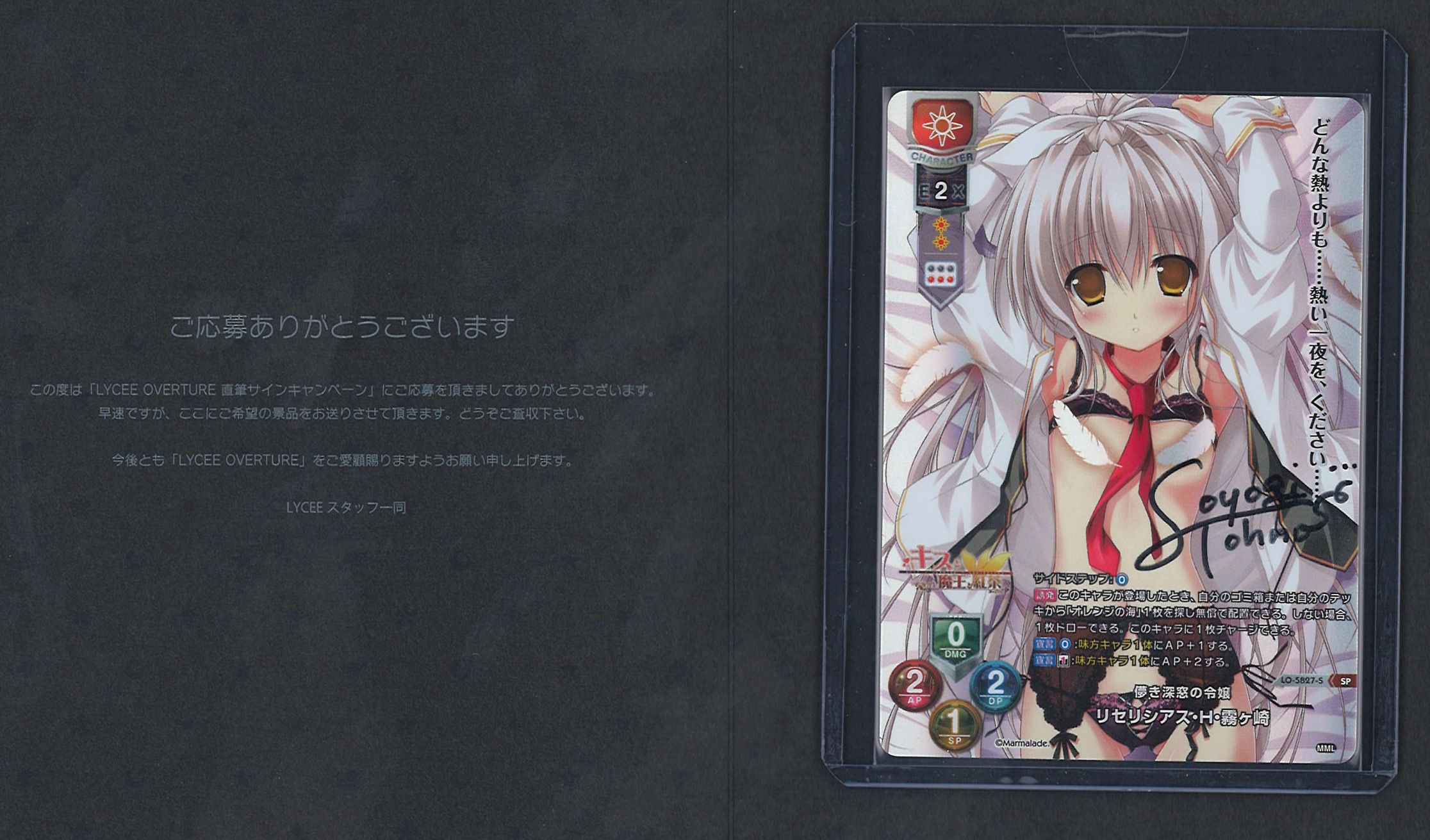 lycee 三世村正 scs優勝景品 なまにくATKサイン lycee 三世村正 scs