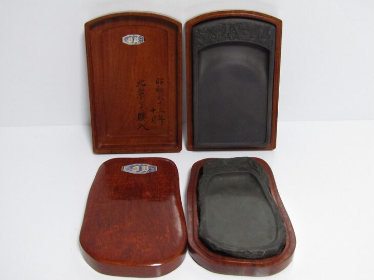 東京都立川市よりご依頼 中国 老坑端渓硯や古墨、画仙紙、筆などの書