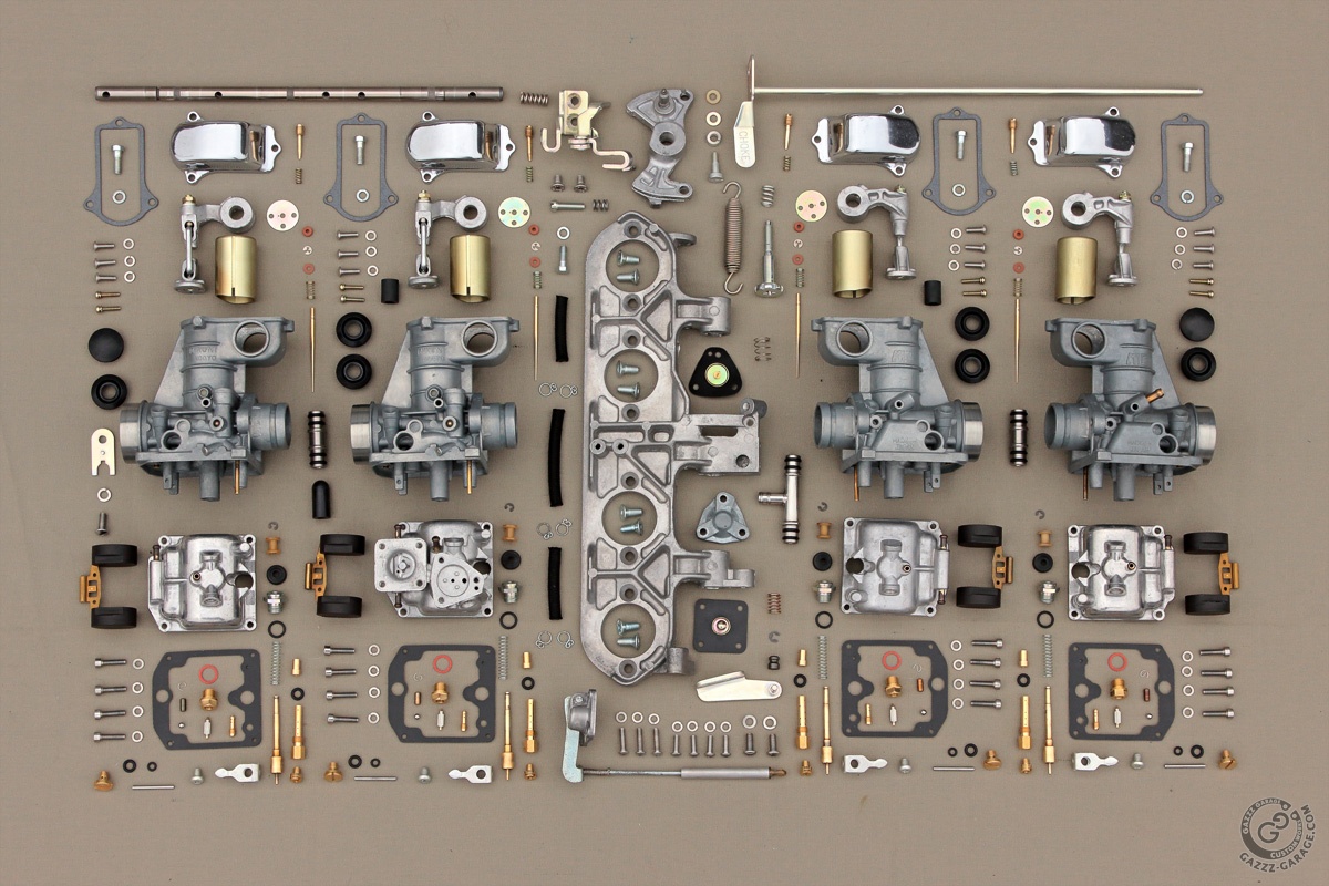 Kawasaki KZ650 cafe-racer. Carburetors: exploded view. – Gazzz Garage