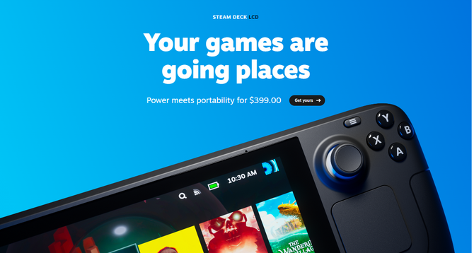 Steam Deck」最安LCDモデル生産終了へ―今後はOLEDモデルのみ取り扱いに