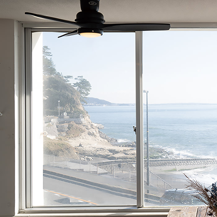 シーリングファンライト｜ブラック・リモコン・HERMOSA｜照明の