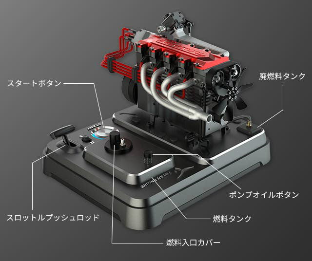 次に来るモノ】本物のエンジン音を卓上で楽しめる100分の1スケールの4