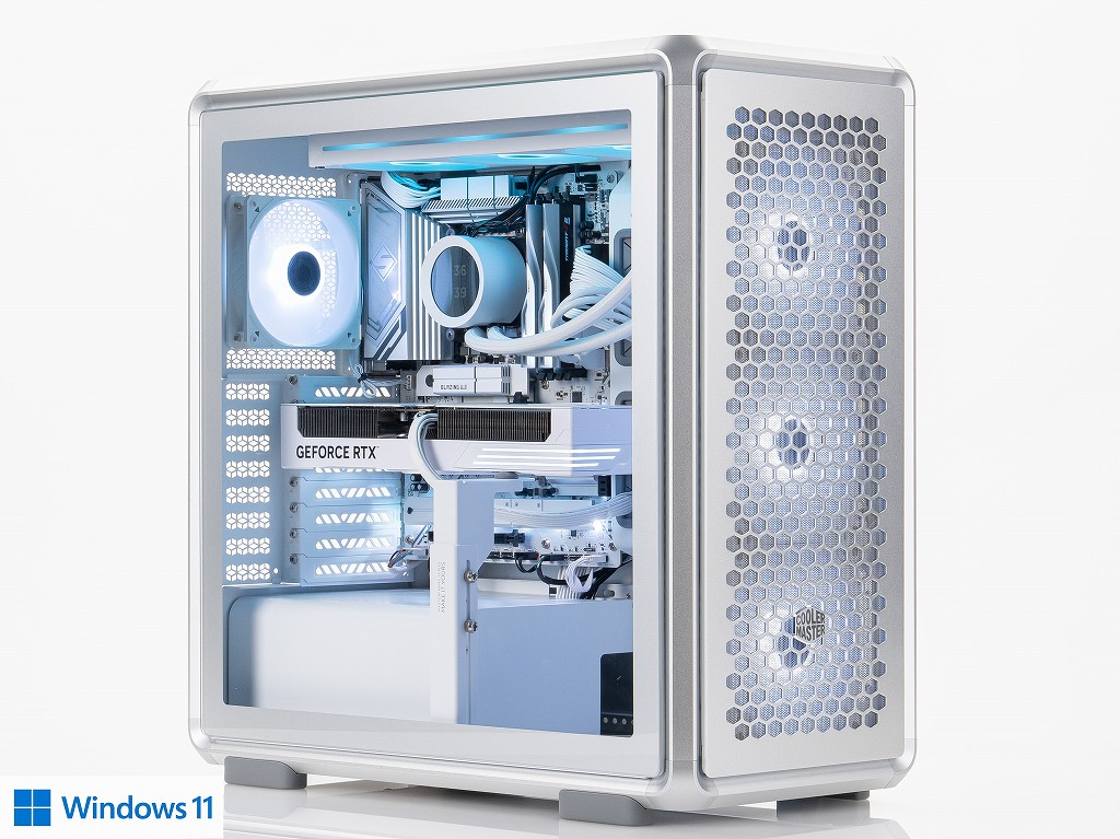 Cooler Master渾身のアルミケースでビルドされた上質ゲーミングPC