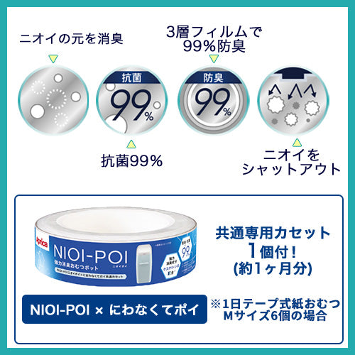 Aprica アップリカ ニオイポイ（カセット1個付） ベビー用品 おむつ用