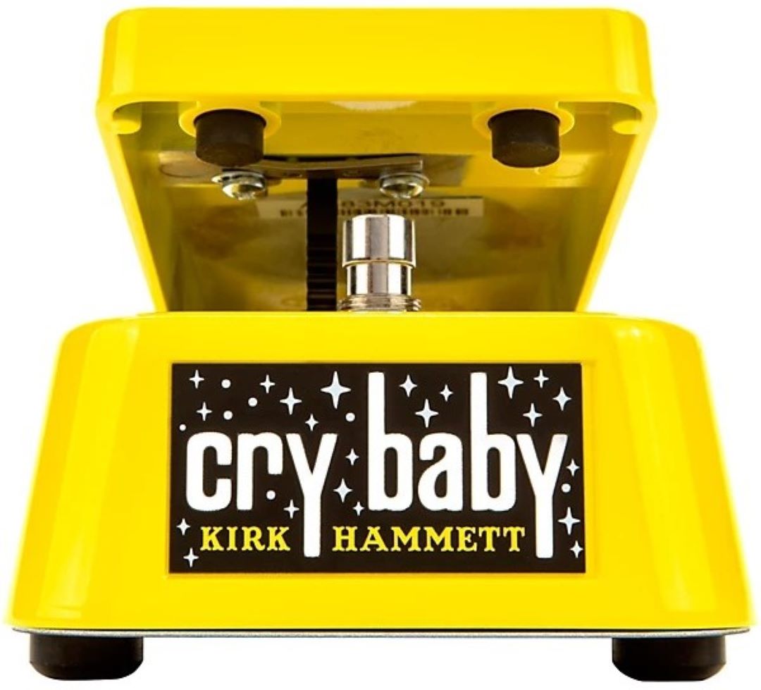 Dunlop KH95Y Kirk Hammett Cry Baby Wah Pedal Yellow Sparkle Edition