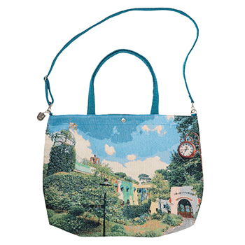 ジブリ美術館オリジナル ジャガードバック 全景｜三鷹の森ジブリ美術館