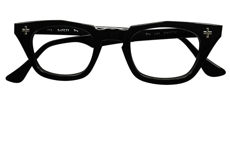 GIG LAMPS 1960s BAUSCH & LOMB B&L CROSS RIVET WELLINGTON BLACK