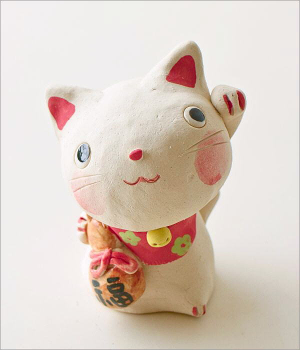 招き猫 おしゃれ 置物 オブジェ ねこ ネコ 陶器 かわいい 日本製 美濃
