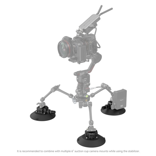 SmallRig(スモールリグ) 6″吸盤式カメラマウント 4114(6″吸盤式カメラ