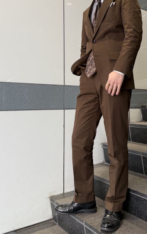 新しくブラウンスーツを作ってみました。【新宿3丁目店】｜オーダー