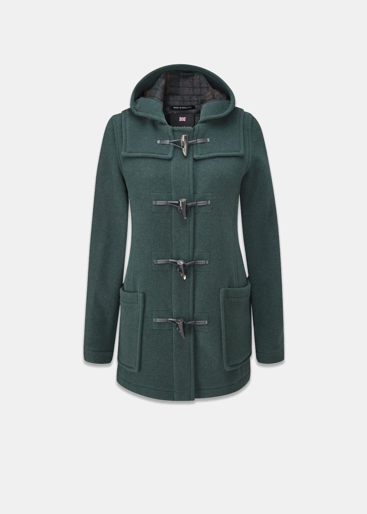 Women's Short Slim Fit Freda Duffle Coat Green | Gloverall