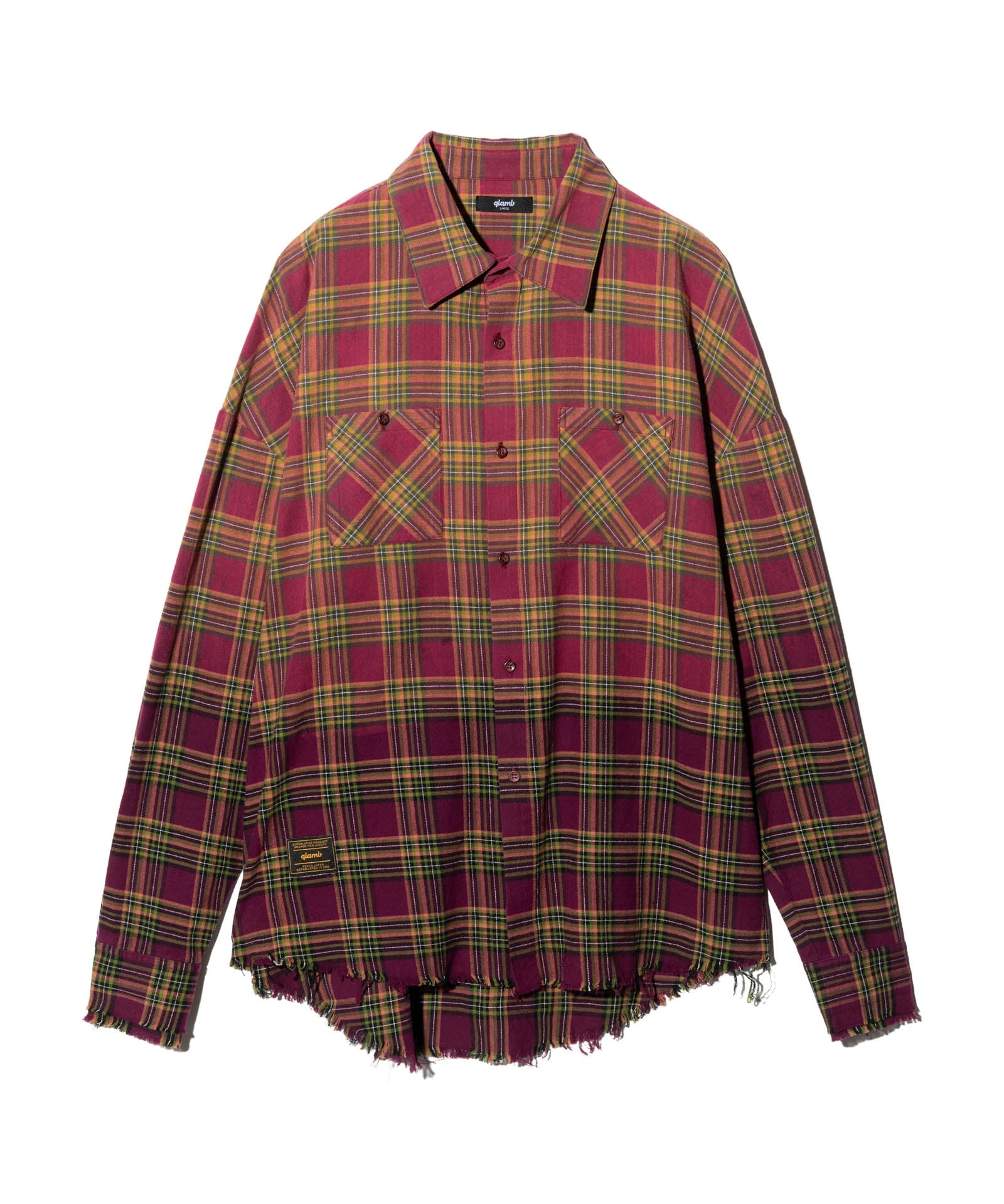 GB0325/SH02 : Bleach Check Shirt / ブリーチチェックシャツ | glamb