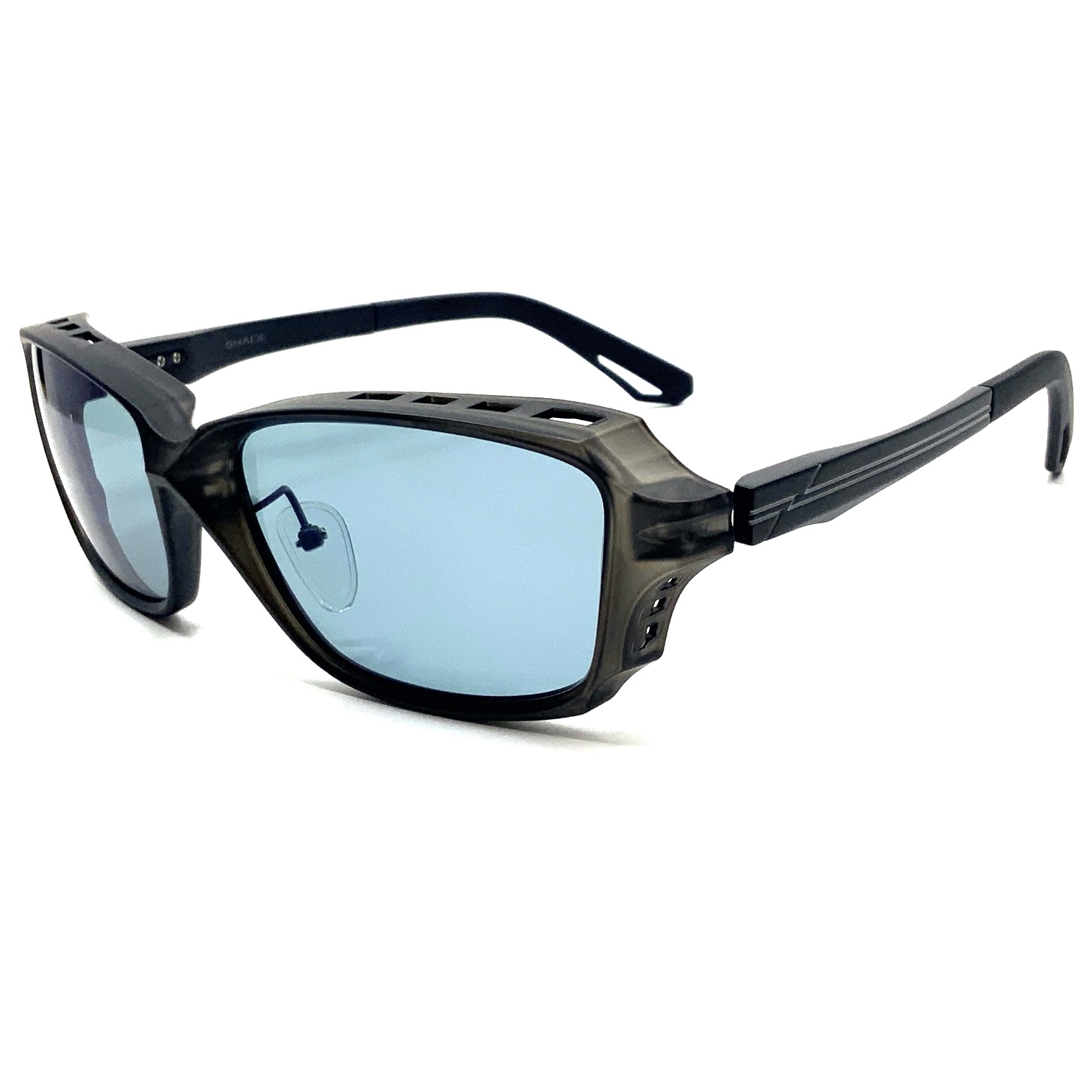 Zeque ゼクー サングラス SHADE シェイド F-2243 SMOKE/ MATTE BLACK