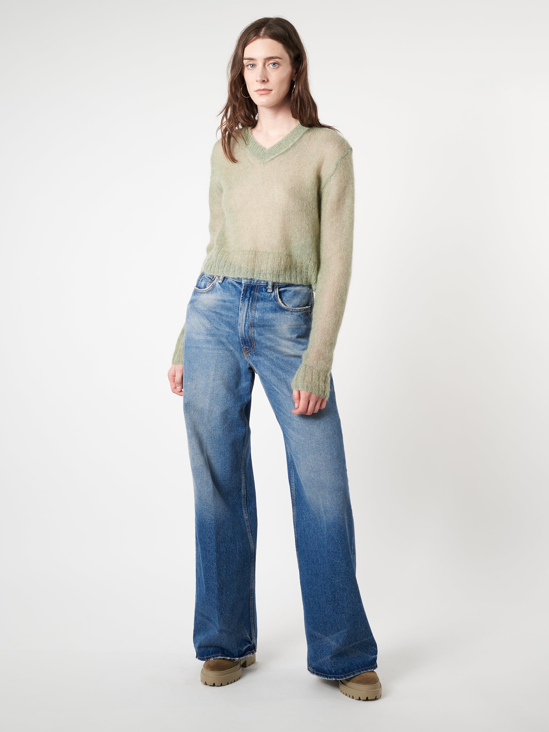 Acne Studios - Mohair Blend Jumper in Sage Green – gravitypope